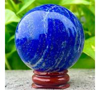Crystal Lapis Lazuli Crystal Ball Blue Gemstone Ornaments (Size : 500-600g)