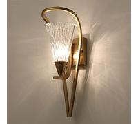 Crystal Leaves Wall Lamp Porch Aisle Post- Living Room Bedroom Bedside Background DecoratLight, Chandeliers