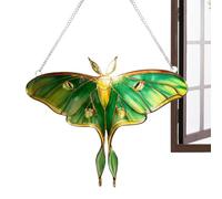 Crystal Light Catcher, Sunflower Butterfly Decor Art, 23x18cm Acrylic Panel with Sun Reflection, Window Hanging Ornament, Wall Art with Floral Design, Sun Catcher Decor for Garden Balcony