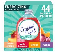 Crystal Light Paquete variado energizante, 44 paquetes para llevar