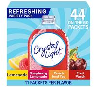 Crystal Light Paquete variado refrescante, 44 unidades. Paquetes para llevar