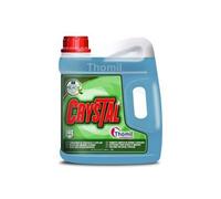 CRYSTAL LIMPIADOR DE CRISTALES Y ESPEJOS Limpiador de cristales, vidrios, espejos, superficies pulidas y cerámica. Limpia, desengrasa profundamente y abrillanta sin dejar velos ni marcas .Garrafa 4lt