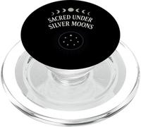 Crystal Moon Sacerdotisa Mystic Moon Phase Witch Aesthetic PopSockets PopGrip para MagSafe