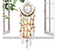 Crystal Ornaments - Window Sun Catcher Hanging Decoration for Indoor and Outdoor Spaces, All Season Translucent Wind Chime for Apartment, Backyard, Living Room, or Wedding, 14.84 Inches