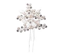 Crystal Pearl Flower Hair Pins Clips For Women Bride Jewelry Wedding Accessories Rhinestone Party Hairpin Headpiece(Color-11)