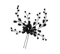 Crystal Pearl Rhinestone Hairpins Stick Hair Clip For Women Bridal Accessories Party Wedding Clips Jewelry(Pink)