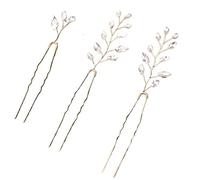 Crystal Pearl Rhinestone Hairpins Stick Hair Clip For Women Bridal Accessories Party Wedding Clips Jewelry(Color-8)