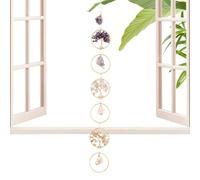 Crystal Pendant - Crystal Stone Window Pendant | Window Decoration | Indoor Decoration Crystal Ornaments, Handmade Wind Chime Decoration colgante, suncatcherr, Wind Chime, Sparkling & Shimmering