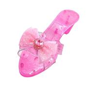Crystal Princess Heels - Disfraz Cosplay Shoes | Glittering Stage Footwear | Glitter Detail Finish Sandle | Holiday Parties Fairy Tale Events School Plays Costume Collectors Carnival Dress Up, Char