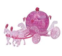 HCM Kinzel 59193-Puzzle Cristales, diseño de carruaje Real en 3D, para Adultos y niños, 67 Piezas, a Partir de 14 años, Transparente, Color Rosa (59193)