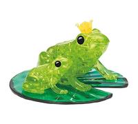 HCM Kinzel- Puzzle de Cristal, Rompecabezas 3D, Pareja de Ranas, Color Verde (59197)
