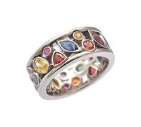 Crystal Quartz Rings, Healing Quartz Crystal Ring Rings for Women in Europe and America