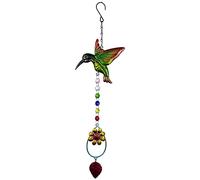Crystal Rainbow Suncatcher Predator Colibrí Ornamento Vida Adornos, Colgantes de Cuentas de Chakra Colgantes para Ventana y Jardín
