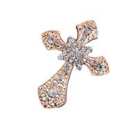 Crystal Rhinestone Air Vent Clips - Jesus Car Decoration | Bling Rhinestone Car Air Conditioning Vent Fragrance Clip | 7cm X 5.5cm Metal Construction, Crystal Cross Pendant, Universal Fit Interior