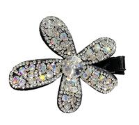 Crystal Rhinestone Hair Clip - Decorative Barrette for Women | Shiny Hair Accessory with Non Slip Grip, Ideal for Parties Weddings Proms and Fashion Styling Perfect for Special 3.15x3.15 in
