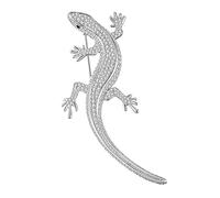 Crystal Rhinestone Lizard Broch Salamander Pin Insignia Gecko Linda joyería vintage Brooches Brooches