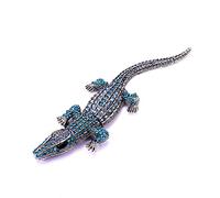 Crystal Rhinestone Lizard Broch Salamander Pin Insignia Gecko Linda joyería vintage Brooches Brooches