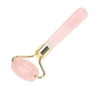 Crystal Roller Massager Tool, 1pc Natural Rose Quartz Crystal Beauty Massage Roller Skincare Relax Tool para rostro, ojos y cuello - Beauty Jade Facial Roller para adelgazar y reafirmar, regalo perfec