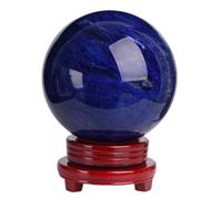 Crystal Rough Crystal Ornaments 1 Piece Blue smelted Stone Crystal Ball for Crafts,8cm