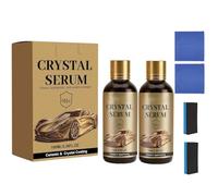 Crystal Serum Cerámica y Cristal Sellador de Cerámica de Grafeno Avanzado 9H + Dureza Hidrofóbico Resistente a los Arañazos Alto Brillo 100ml con Esponja y Paño (2 unidades)