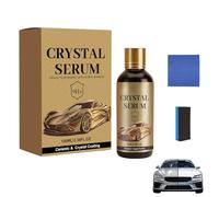 Crystal Serum Cerámica y Cristal Sellador de Cerámica de Grafeno Avanzado, Dureza 9H +, Hidrofóbico, Resistente a los arañazos, Alto brillo, 100 ml, con esponja y paño (1 unidad)