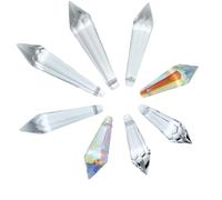 Crystal Set 8 Pieces 'Lace' 38 to 63 Mm 30% PBO Feng Shui Rainbow Crystal Suncatcher Decoración de Interiores y Jardines, Refracción de Luz Espectacular