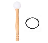 Crystal Singing Bowl Mallet and O Ring Set | Rubber Mallet for Long Echo & Wooden Handle | Singing Bowl Accessories for Mindfulness/Sound Therapy/Yoga | Portable Percussion