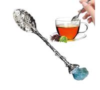 Crystal Spoon - Elegant Decorative Serving Utensil for Kitchen | Clear Glass with Smooth Polished Finish, Perfect for Desserts, Soups, Teas, or Display in Home and Party Settings
