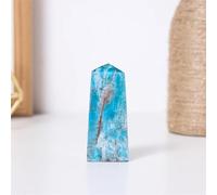 Crystal Stone Blue Apatite Magic Point Crystal Column Home Decoration Stone DIY Gift Ornaments