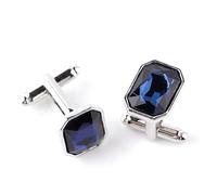 Crystal Stone Cufflinks for Men & Women, Real Gemstone Business Cuff Buttons with Personalized Design(3)