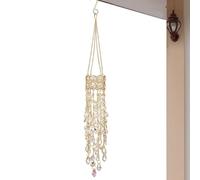 Crystal Suncatcher - 19.7 Inch Rainbow Maker Hanging Prism | Window Decor Outdoor Garden Patio Balcony Sun Catching Light Reflecting Ornament for Home, Sparkling, Color Display Accent