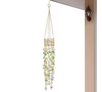 Crystal Suncatcher - 19.7 Inch Rainbow Maker Hanging Prism | Window Decor Outdoor Garden Patio Balcony Sun Catching Light Reflecting Ornament for Home, Sparkling, Color Display Accent