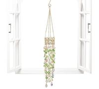 Crystal Suncatcher - 19.7 Inch Rainbow Maker Wind Chime for Window Decor | Hanging Prism Light Catcher with Balcony Patio Garden, Window Balcony for Bedroom Home Outdoor Decoration Use