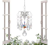 Crystal Sunlight Catcher,Clear Hope Symbol Vibrant Decoration,Outdoor Ornament Reflective Crystal - For Living Room Balcony Porch Garden Bedroom Entryway Mother Women Girls