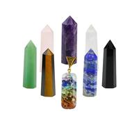 Crystal Tower, Chakra Healing Crystal Wands, Orgone 7 Chakra with Premium Gift Box, Meditation Reiki Healing Crystal Therapy Home Decor