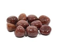 CrystalAge Piedra de moscovita roja (20-25 mm), paquete de 5