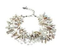 CrystalAge Pulsera de cuarzo con cuentas y gemas, Brazalete con cierre