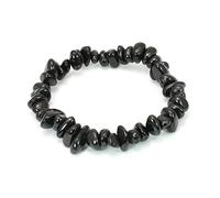 CrystalAge Pulsera de piedras preciosas shungite.