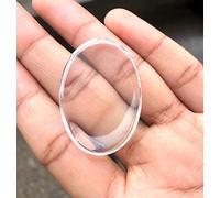 crystalmiracle A ++ Piedra de bolsillo de cuarzo transparente CABOCHON Crystal Healing Gift Reiki Wellness Peace Palm Stone Meditación Piedra preciosa hecha a mano