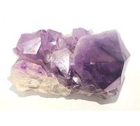 CRYSTALMIRACLE Amatista Cristal de roca Curación Reiki FENG Shui Regalo Energía Bienestar Paz Chakra Metafísica Piedra preciosa (Púrpura, Tamaño: 50 X 90 Mm Aprox., Peso: 445 Gramos)