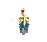 crystalmiracle Colgante elegante, accesorio de moda curativo, energía positiva, regalo para hombres y mujeres, protección metafísica (Tamaño: 0,75 Pulgadas Aprox., Morado Dorado Rojo Transparente)