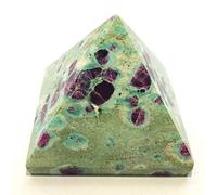 CRYSTALMIRACLE - Gema metafísica (87 gramos), diseño de rubí en pirámide de fucsia, cristal curativo, reiki Feng, Shui, regalo de bienestar, meditación, espiritual, sabiduría, VAASTU Bagua