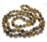 CRYSTALMIRACLE Ojo de tigre Collar con cuentas Curación de cristal Hombres Mujeres Regalo Moda Meditación Energía psíquica Piedra preciosa metafísica Accesorio hecho a mano