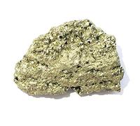 crystalmiracle Pirita Piedra preciosa Roca Racimo Cristal Curación Reiki Feng Shui Regalo Energía psíquica Paz metafísica Bienestar Hecho a mano (Dorado, Peso : 290 Gramos Aprox, Tamaño : 58 X 86 Mm)