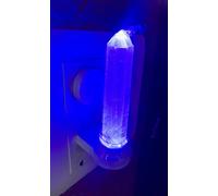 crystalmiracle Selenita cristal 4,5 "lámpara de luz de carga curación Reiki Feng Shui hogar Oficina regalo energía positiva hecha a mano