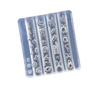 Crystals - Herramienta de arte de uñas de silicona transparente con adorables formas de conejos para uso profesional en salones de belleza, herramienta de arte para manualidades