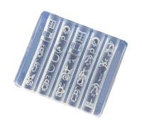 Crystals - Herramienta de arte de uñas de silicona transparente con adorables formas de conejos para uso profesional en salones de belleza