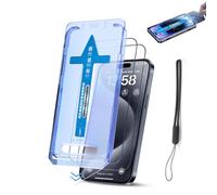 Crystalshield - Glass HD Screen Protector Dust Free Without Bubbles for iPhone 15 14 13 12 11 Pro MAX (HD,For iPhone15pro)