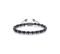 CrystalTears Pulsera de cuentas para hombre, 6 mm, hematita de ojo de tigre, pulseras de cuentas para hombres y mujeres, cristales curativos, regalo para él, novio, papá, marido, cumpleaños, Piedra