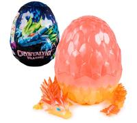 CrystaLynx Dragons, Figura de Juguete de dragón articulada Coleccionable de 32 cm y Huevo Sorpresa para exhibición, decoración antiestrés para Escritorio y Oficina (los Estilos Pueden Variar)
